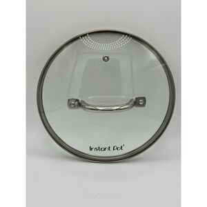 Instant Pot Replacement 8.5" Glass Lid‎ Only Stainless Steel Rim Fits 6 QT Pot